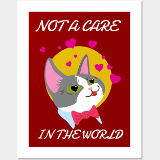 Not Care In The world Posters and Art